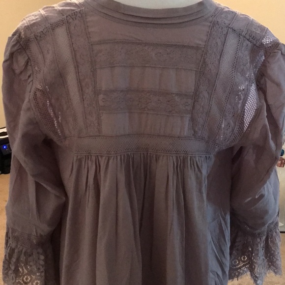 Free people lace button up top s - Picture 4 of 6